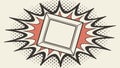 Retro Comic Pop Art Explosion Frame, vector design Generative AI Royalty Free Stock Photo