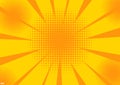 Retro comic rays yellow background Royalty Free Stock Photo