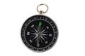 Retro compass isolated on white clipping path Royalty Free Stock Photo