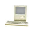 Retro computer isolated