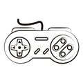 Retro console gamepad sketch