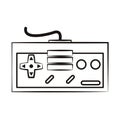 Retro console gamepad sketch