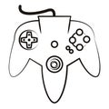 Retro console gamepad sketch