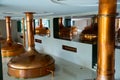 Retro copper distillery tanks Royalty Free Stock Photo