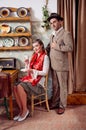 Retro couple Royalty Free Stock Photo