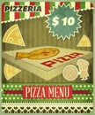 Retro Cover Menu for Pizzeria