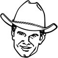 Retro Cowboy Royalty Free Stock Photo