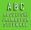 Retro creative alphabet.