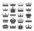 Retro crown silhouettes