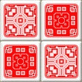 Retro cube tiles