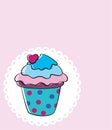 Retro cupcake Royalty Free Stock Photo