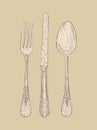 Retro cutlery set