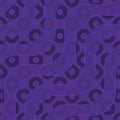 Retro 3D purple waves and donates