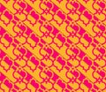Retro 3D yellow and pink Marrakech Royalty Free Stock Photo