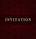 Retro dark invitation card