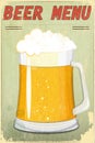 Retro Design Beer Menu