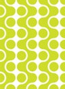 Retro design with dots and curves. 70`s pop art style. Abstract seamless pattern