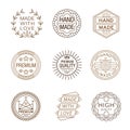 Retro Design Insignias Logotypes , Hand Made