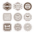 Retro Design Insignias Logotypes , Hand Made