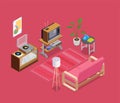 Retro Devices Isometric Concept