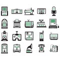 retro devices. Vector illustration decorative design Royalty Free Stock Photo