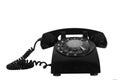 Retro dial style black house telephone