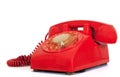 Retro dial style red house telephone