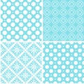 Retro different seamless patterns.