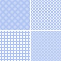 Retro different soft seamless patterns.