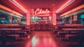 A retro diner with \'Dine and Celebrate\'