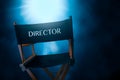Retro director chair, high contrast image Royalty Free Stock Photo