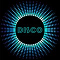 Retro disco background with soundwave frame Royalty Free Stock Photo