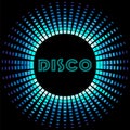 Retro disco background with soundwave frame Royalty Free Stock Photo