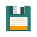 Retro diskette vector Illustration on a white background