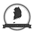 Retro distressed Korea, Republic of badge with.