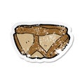 retro distressed sticker of a cartoon underpants