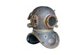 Retro diving helmet ,isolated on white background with clipping path Royalty Free Stock Photo