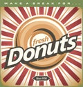 Retro Donuts Poster