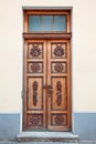 Retro door in old Tallinn, Estonia Royalty Free Stock Photo