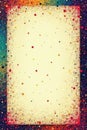 Retro dotted halftone frame Abstract textured paper print , texture, abstract