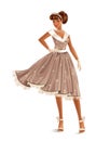 Retro Dress Royalty Free Stock Photo