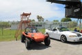 Retro dunebuggy parked next to a Mustang Royalty Free Stock Photo