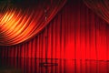 Retro elegant theater with microphone Royalty Free Stock Photo