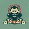 Retro emblem for the gym