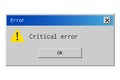 Retro error message.