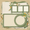 Retro family album.365 Project. scrapbooking templates.