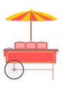 Fast food trolley.