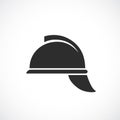 Retro fireman helmet vector icon Royalty Free Stock Photo