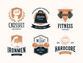 Retro Fitness Emblems