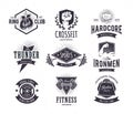 Retro Fitness Emblems